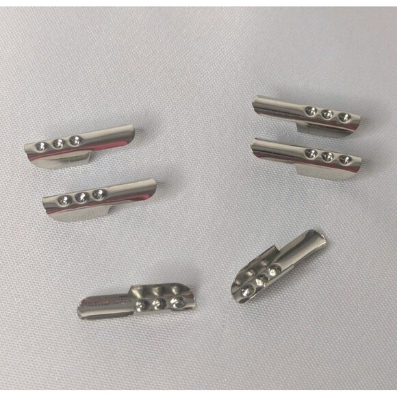 Mandala Crafts 0.9 Inch Silver Barbed Cord Ends - Picture 2 of 3